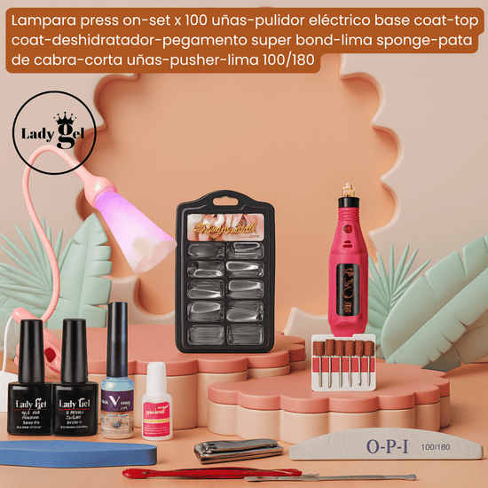 uñas press on transparentes base top