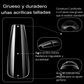 set uñas postizas press on lampara-uv