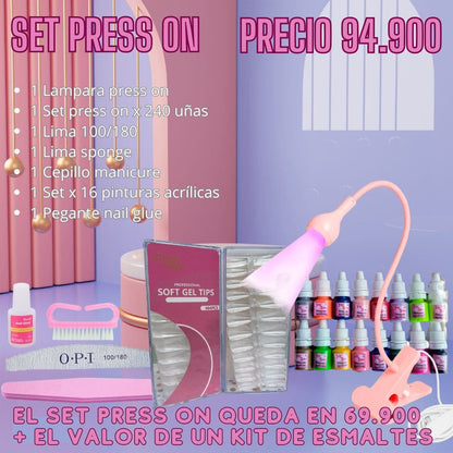 Lampara de uñas press on