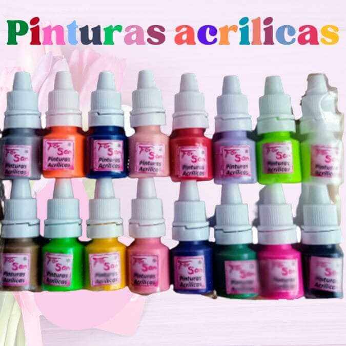 Pinturas acrílicas para uñas - lesibu