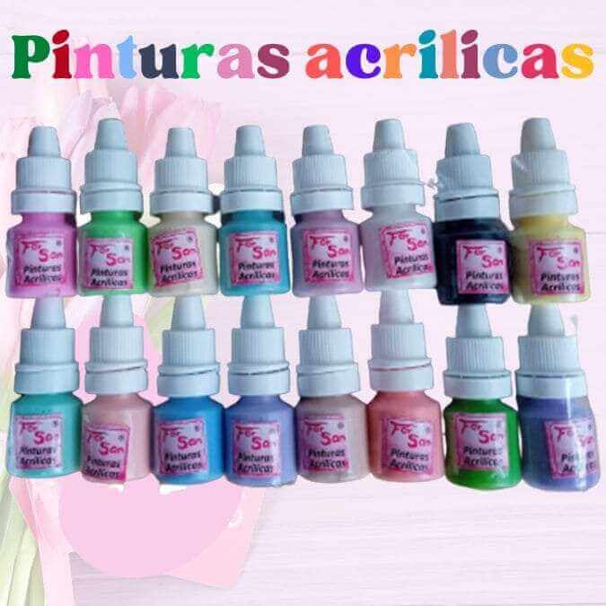 Pinturas acrílicas para uñas - lesibu